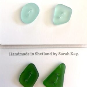 Sea glass buttons