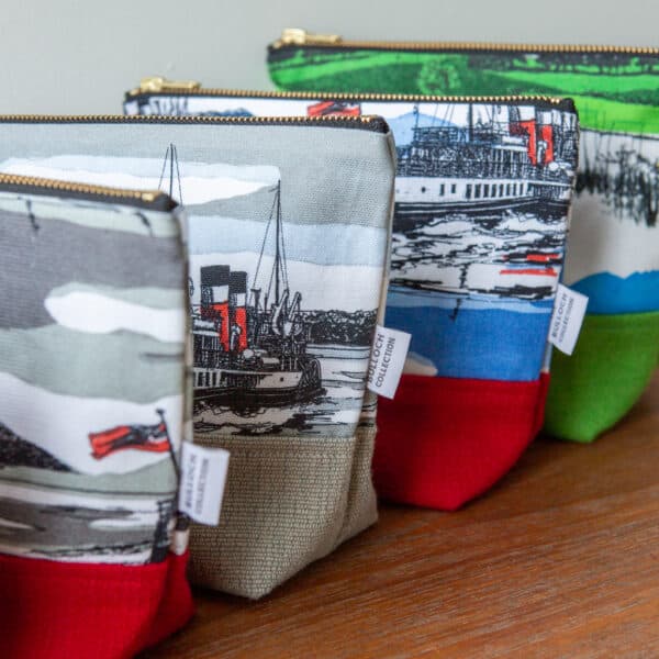 Waverley Wash/Cosmetic Bag - Blue and Red