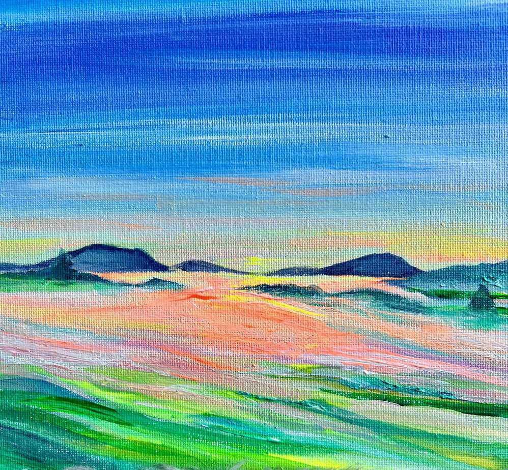 Connel sunrise - handmade by Jo MacLean
