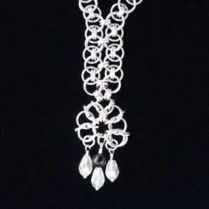 Chainmaille Viking Helm Flower Necklace - Image 10
