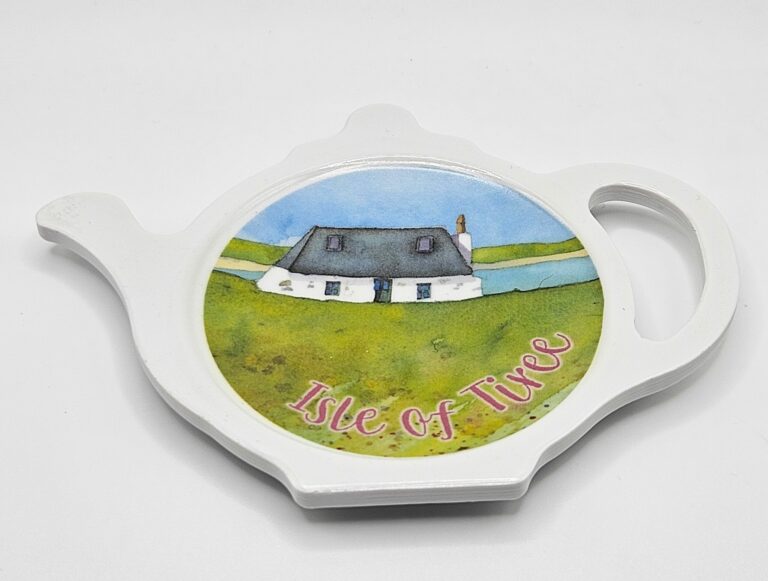 Tiree little Blackhouse teabag tidy - handmade by Chocolates and Charms