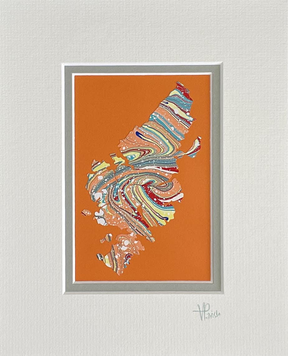 Original artwork, cut out Isle of Lewis & Harris