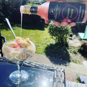 Cocktail inspired dessert sauce Gift Set - Raspberry Ripple Martini & Strawberry Daiquiri - Image 4