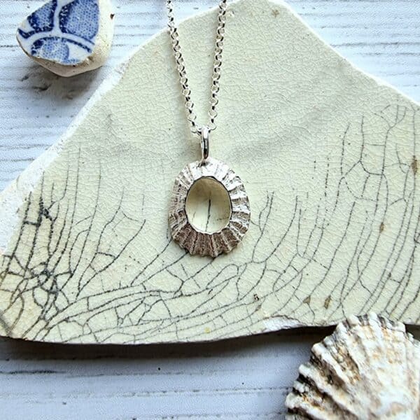 Silver Limpet Shell Necklace