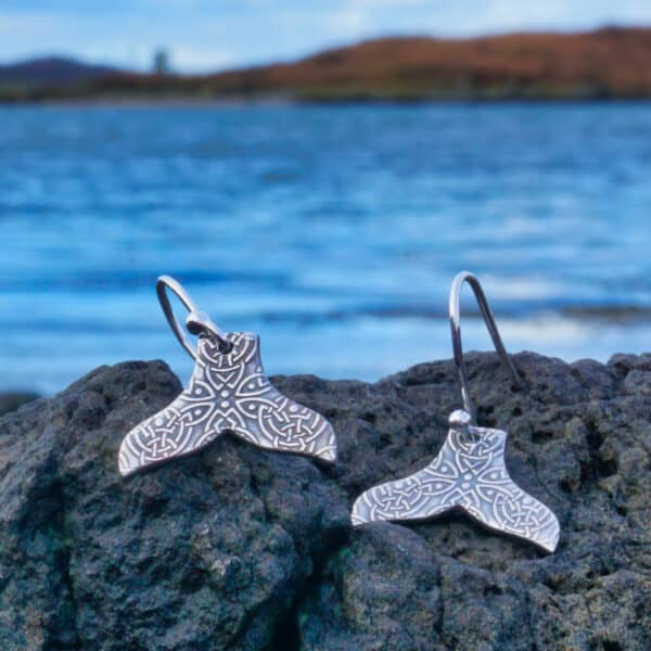 Celtic Whale Tail Earrings