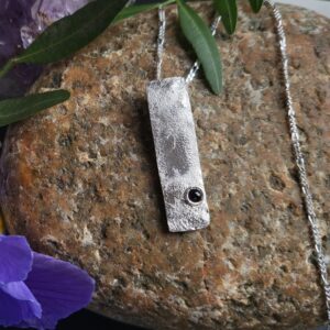 Heather Moor Amethyst Pendant - handmade by Loch Sealg Designs (view 2)