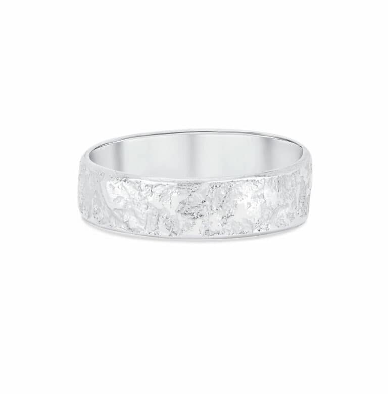 Wide Rock Texture Ring