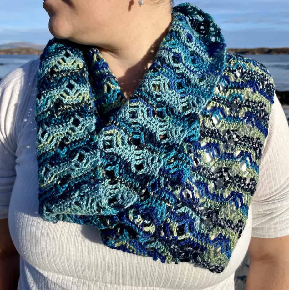 Stormy Seas Cowl - handmade by Lubadair (view 6)