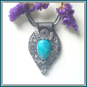 Orkney Blue Waters Patterned Necklace - Image 2
