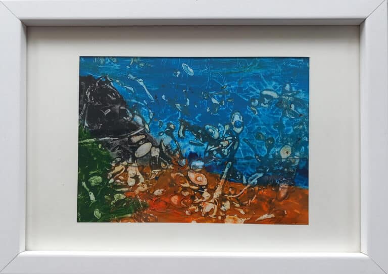 Talisker Bay seaweed pressing - handmade by Sgarbh Lodge Art and Craft