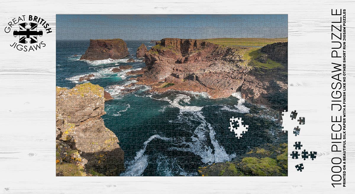 Eshaness Cliffs 1000 Piece Jigsaw Puzzle - Image 2