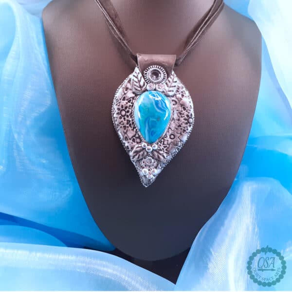 Orkney Blue Waters Patterned Necklace