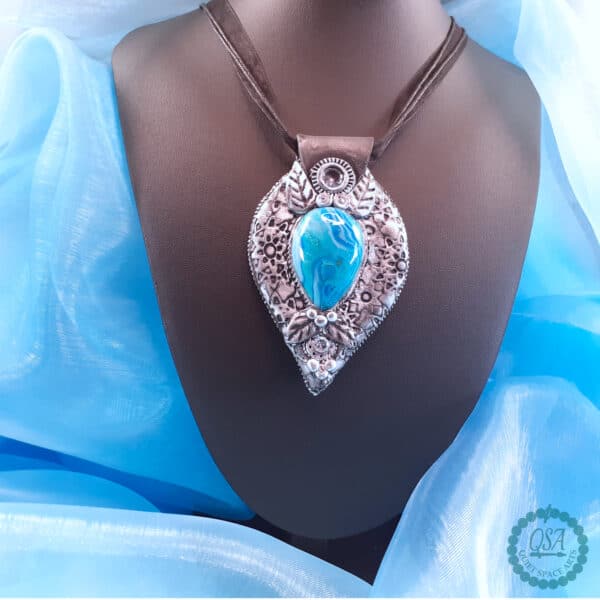 Orkney Blue Waters Patterned Necklace