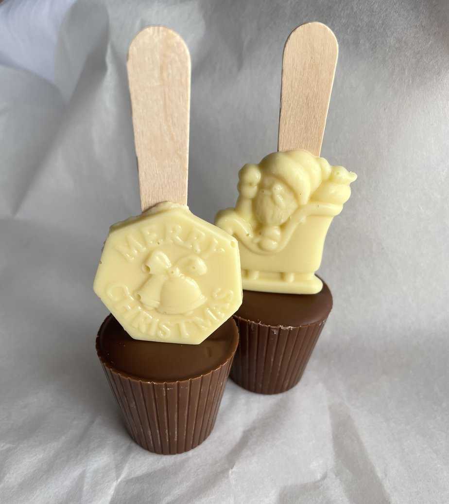 Festive Hot Chocolate Spoon - handmade by IslayCocoa