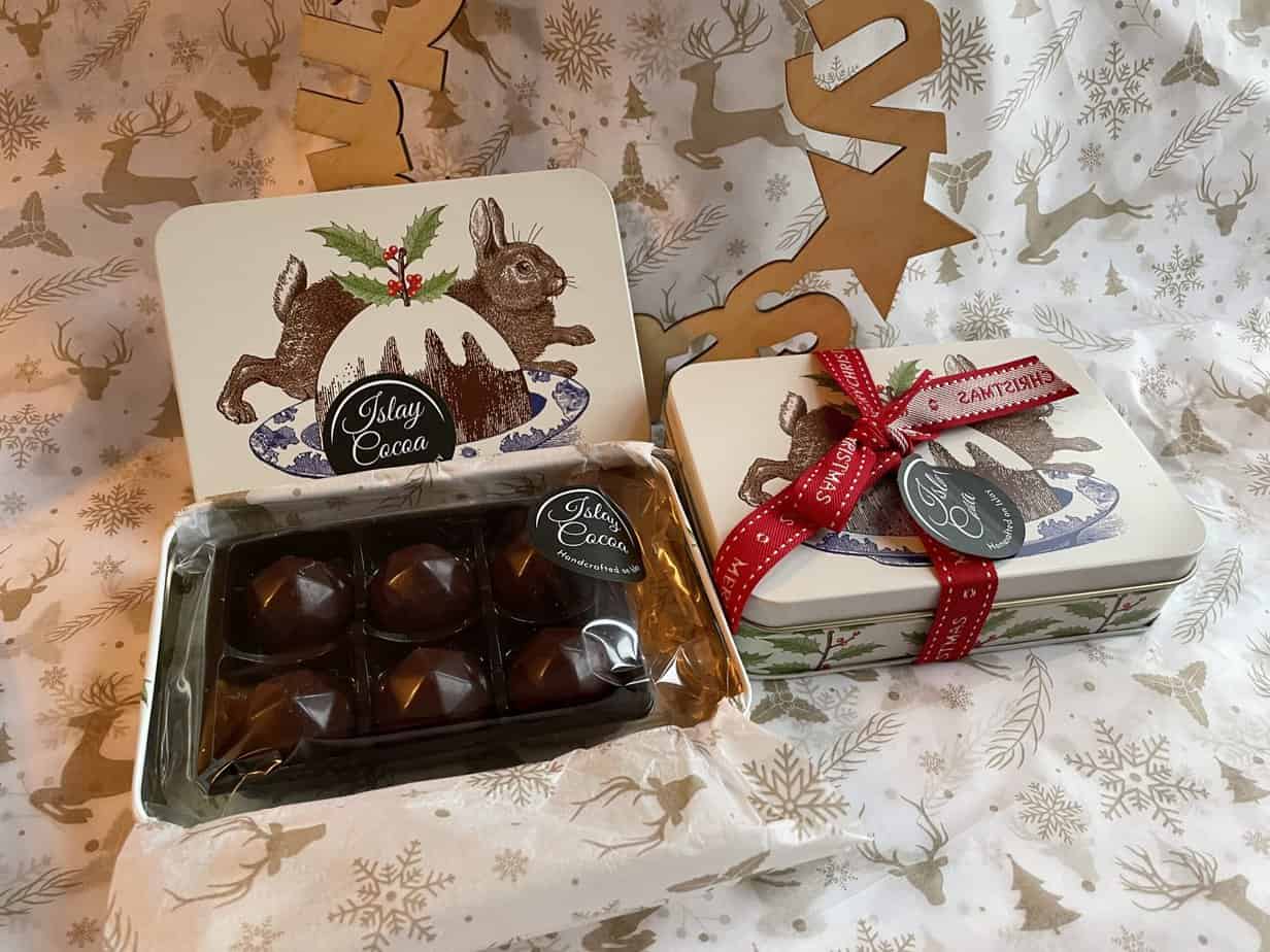 Gift Tin of Chocolates - handmade by IslayCocoa