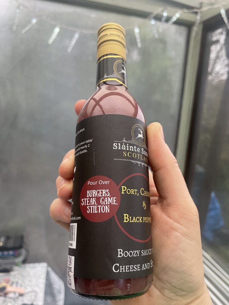 Port, Cherry & Black Pepper – Boozy Gourmet Sauce for Cheese & Steak