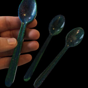 Aurora borealis spoons from Shetland. - Image 2
