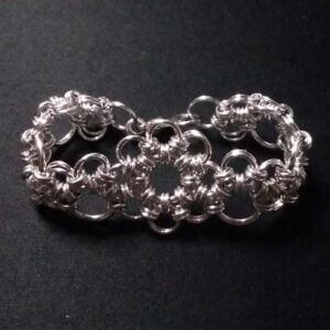 'Orkney Stones of the Ancients' Chainmaille Bracelet - handmade by Quiet Space Arts (view 9)