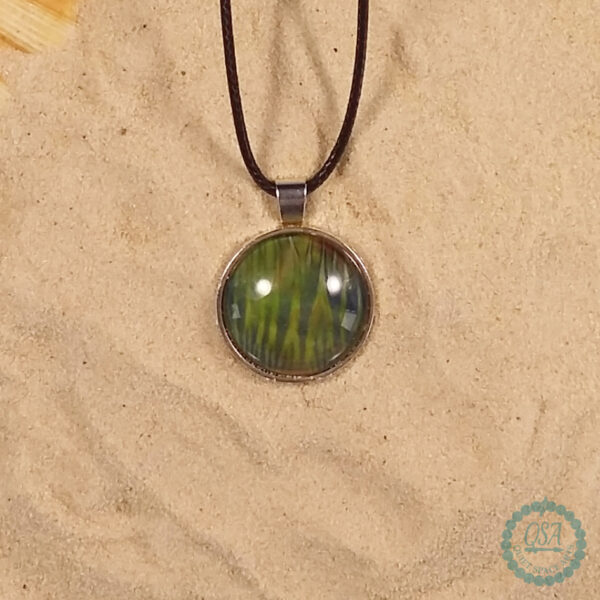 Choice of Aurora Handmade Necklace with Metal Bezel