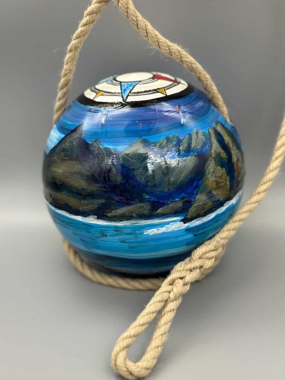 Cuillin - Medium float - handmade by Fishing Float Art
