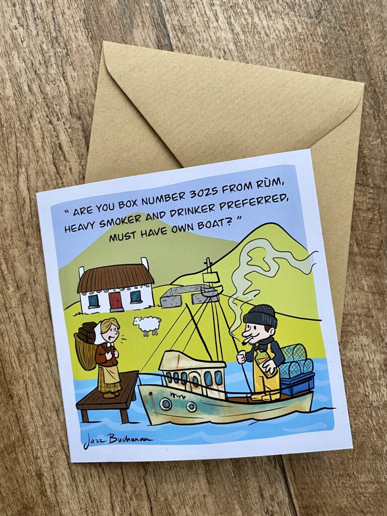 Crofter Fisherman Valentines card