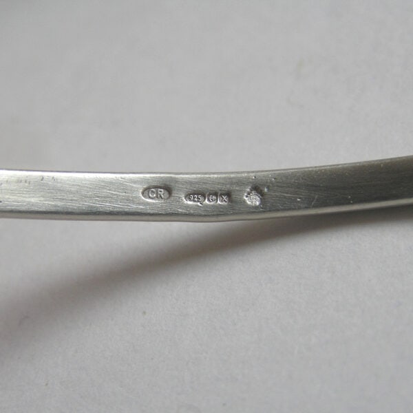 Handmade Sea Glass Bangle in Recycled Sterling Silver