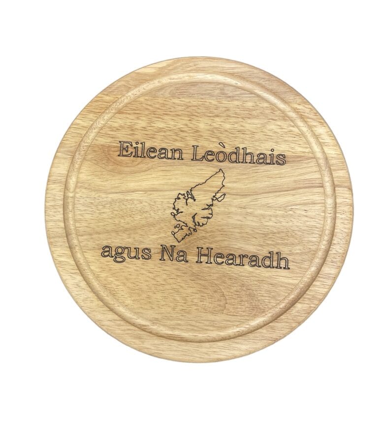 Lewis and Harris Gaelic Round Chopping Board
