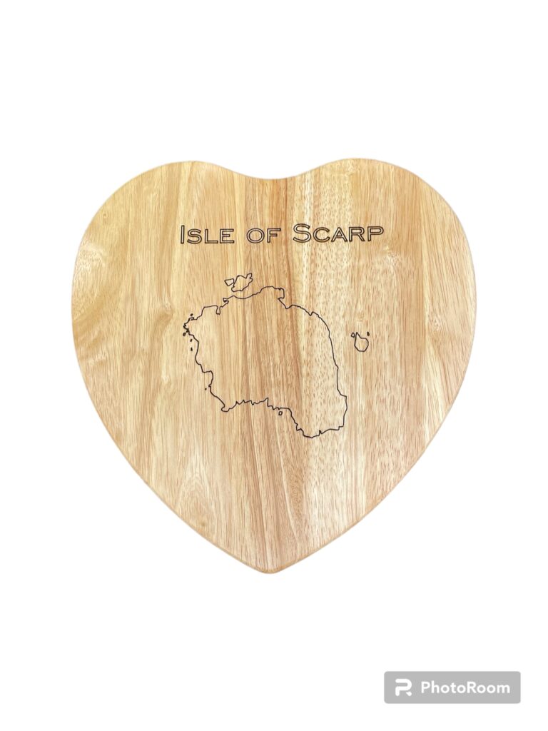 Isle of Scarp engraved chopping board