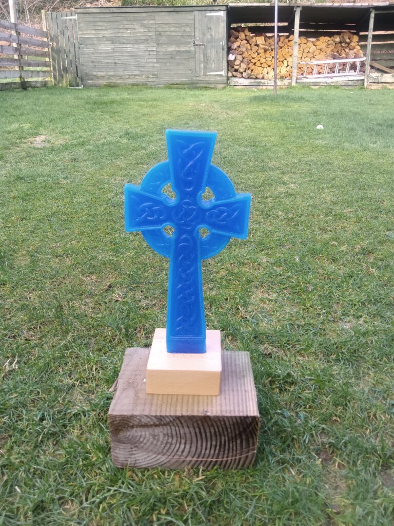 Glass Celtic Cross