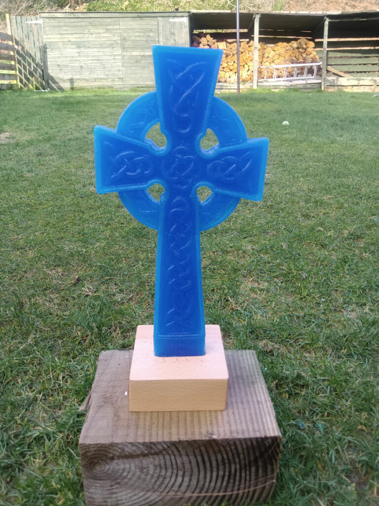 Glass Celtic Cross