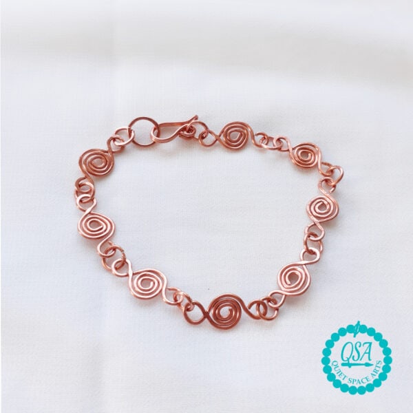 Handmade Copper Spiral 'Spiralicious' Wirewrap Unisex Bracelet - fits 6" - 7.5"
