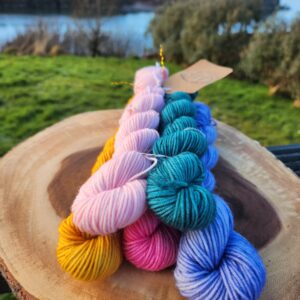 'Bejewelled' Mini Skein Yarn Set Hebridean Fibre Company