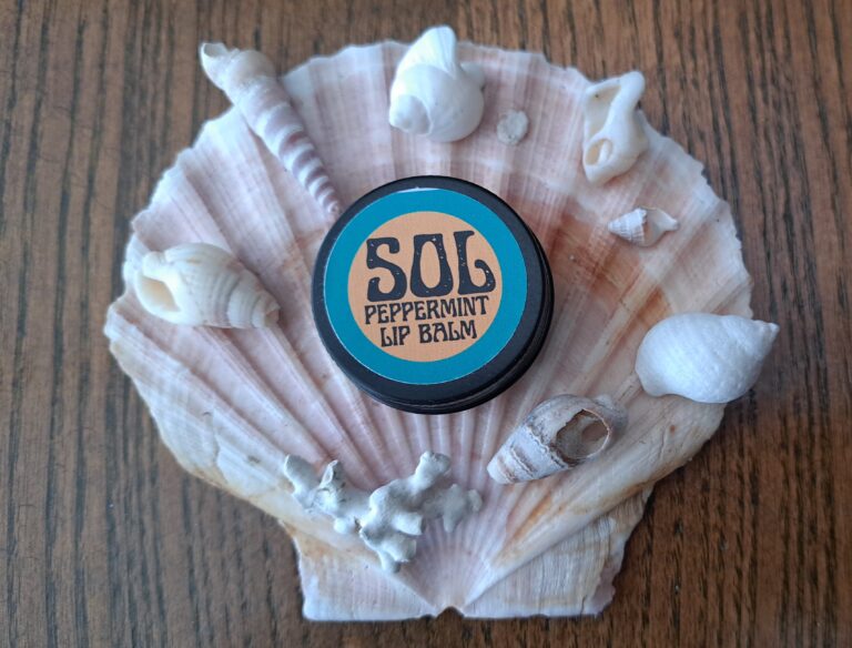 Peppermint Lip Balm - handmade by Sol Soap