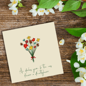 An Dòchas Gum Floral Gaelic Get Well Card