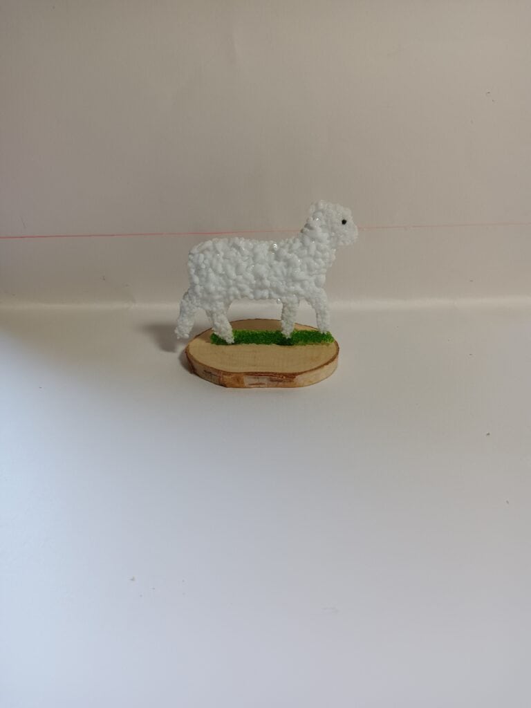 Collie sheep dog and a lamb - handmade by Arran Glass Artist (view 5)