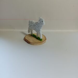 Collie sheep dog and a lamb - handmade by Arran Glass Artist (view 4)