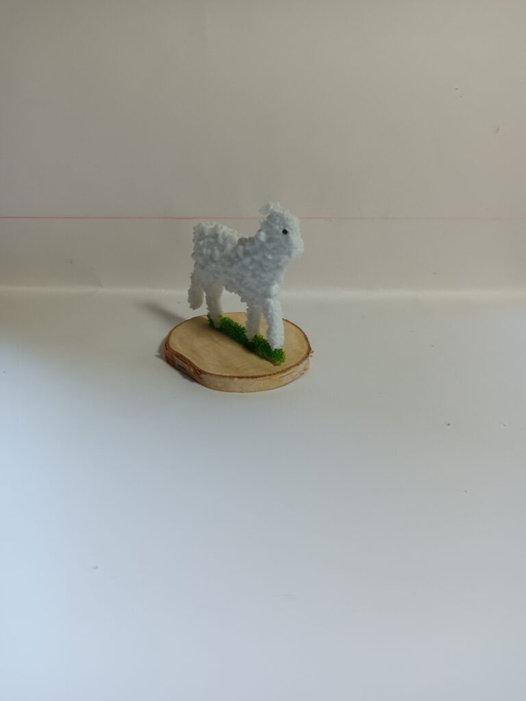 Collie sheep dog and a lamb - handmade by Arran Glass Artist (view 4)
