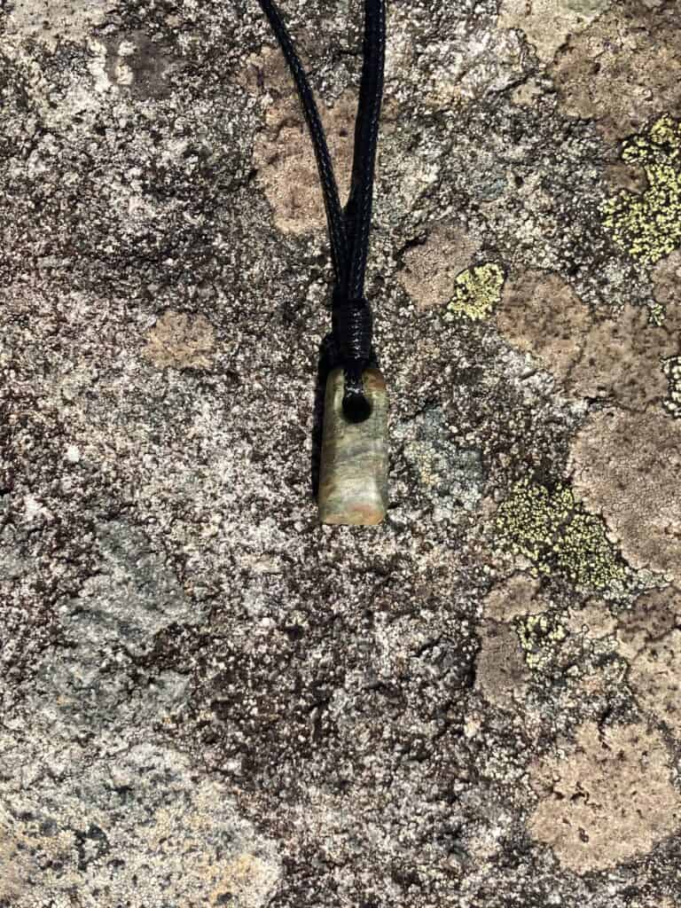 greenstone pendant - handmade by Gneiss Things (view 2)