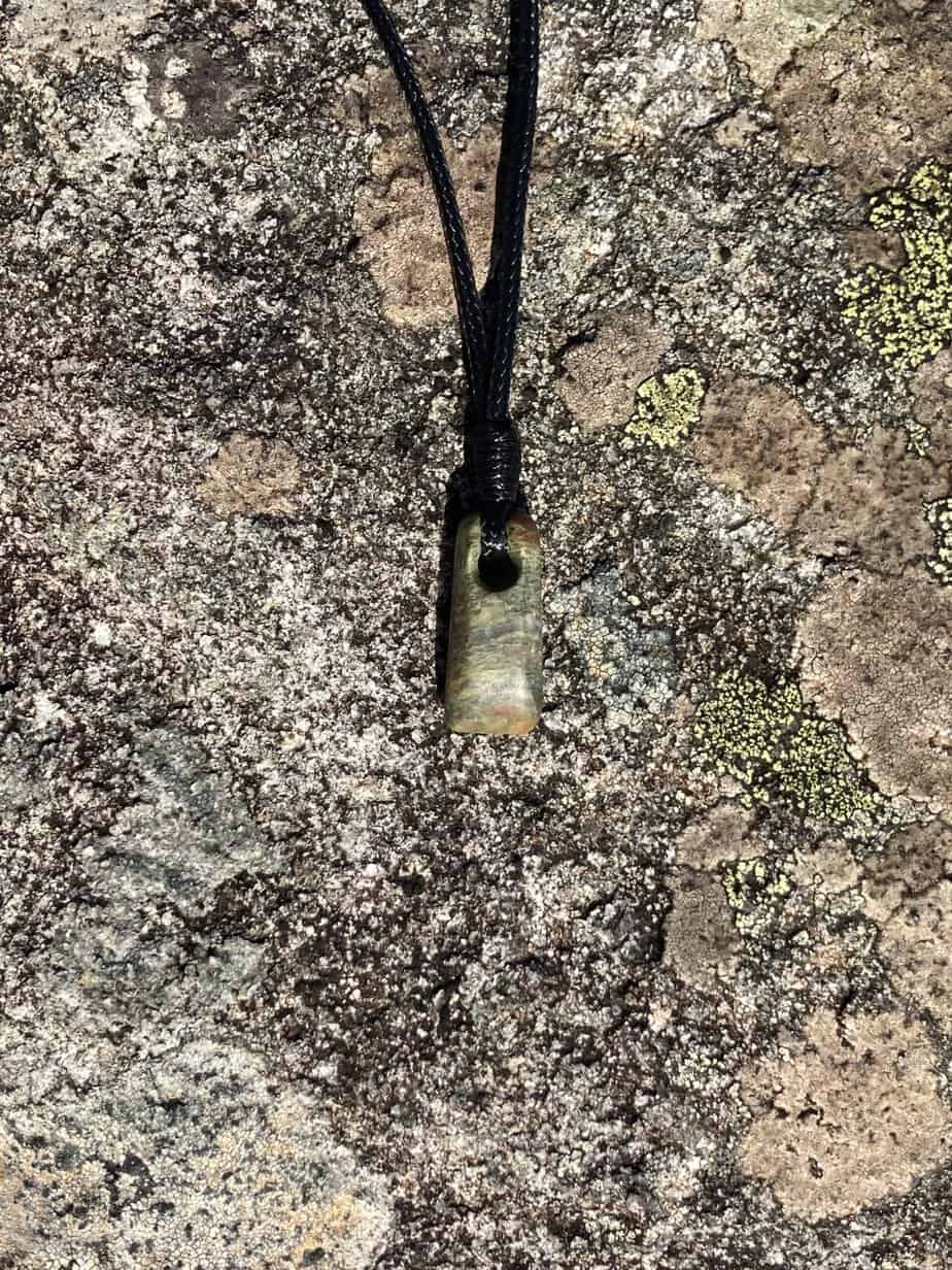 greenstone pendant - handmade by Gneiss Things (view 2)