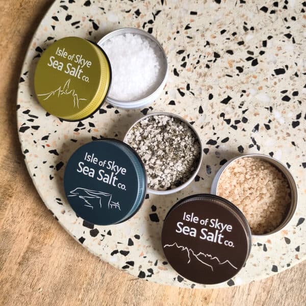 A Pinch of Skye - 3 x 25g Natural and Flavoured Sea Salts Gift Set - handmade by Isle of Skye Sea Salt (view 2)