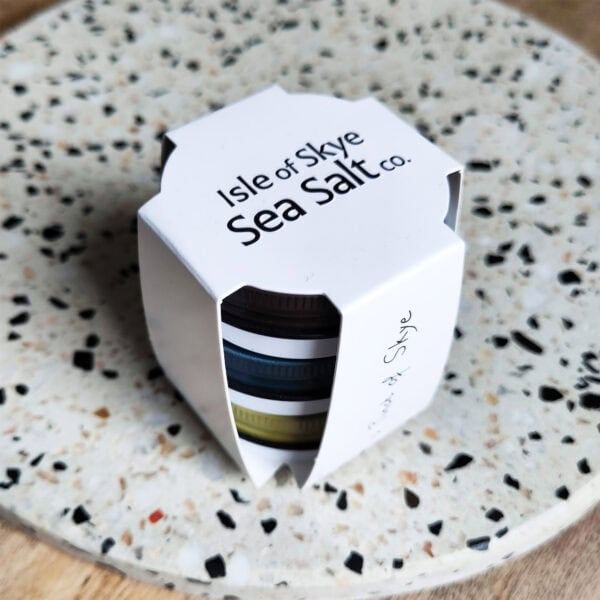 A Pinch of Skye - 3 x 25g Natural and Flavoured Sea Salts Gift Set - handmade by Isle of Skye Sea Salt
