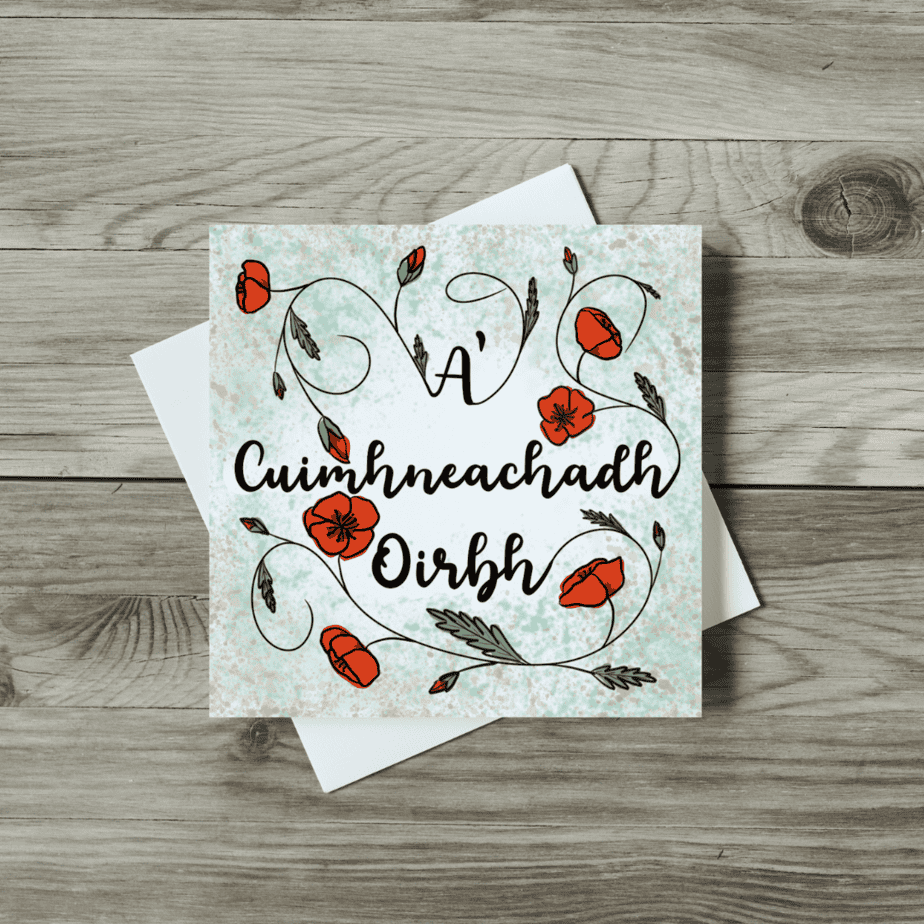 Gaelic Thinking of You card A