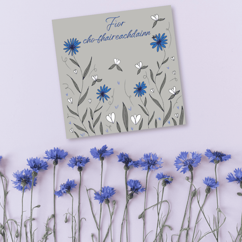 Fìor Cho-Fhaireachdainn Gaelic Sympathy Card