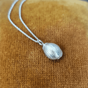 Silver Cowrie shell necklace