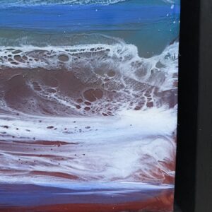 Resin seascape - Sunset - handmade by Sarah Kay Arts (view 5)