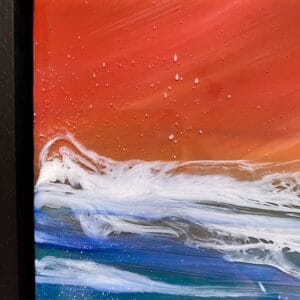 Resin seascape - Sunset - handmade by Sarah Kay Arts (view 4)