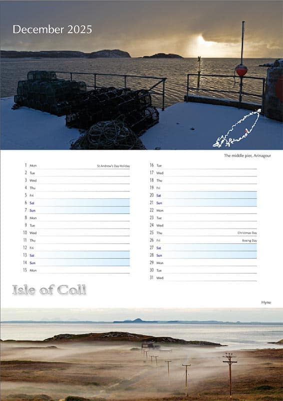 2025 Coll Calendar A3