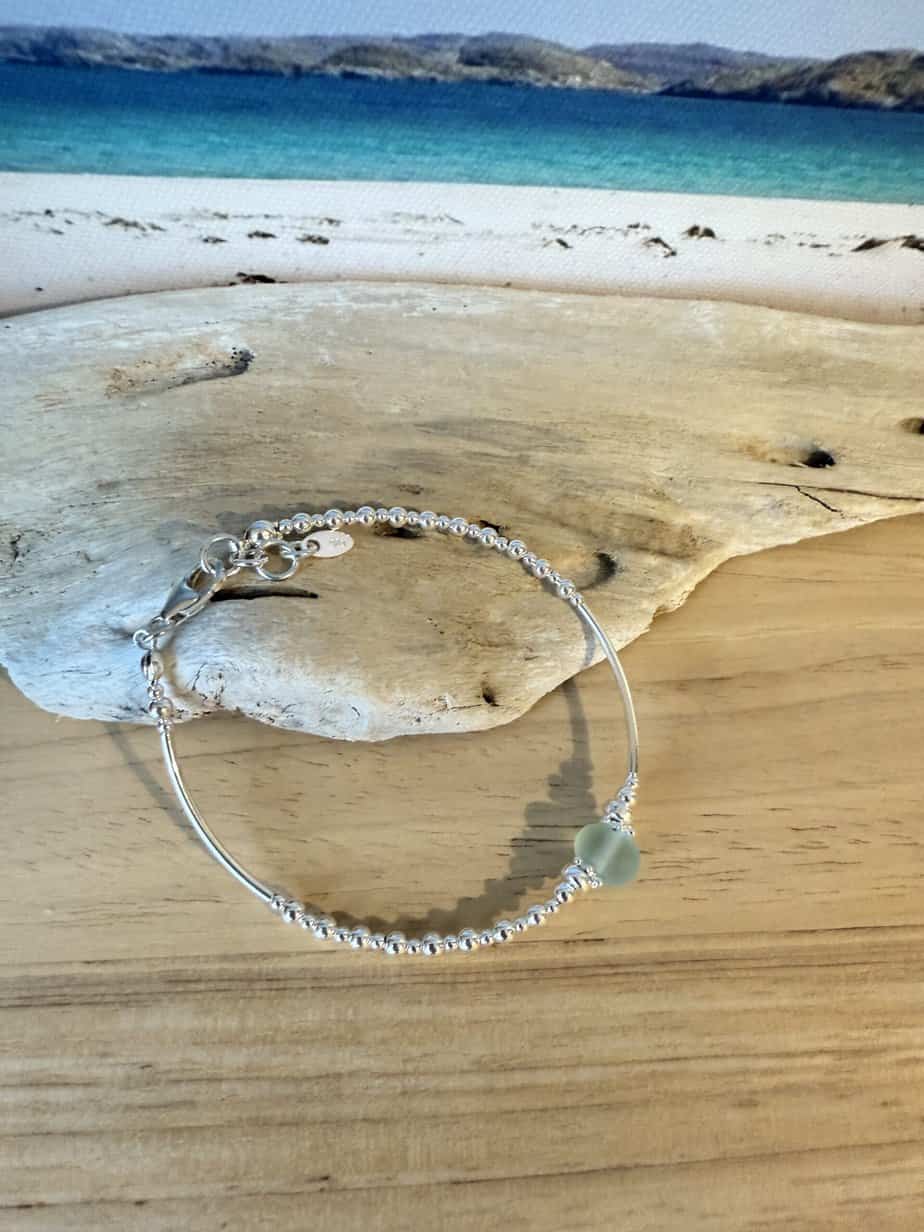 Still Seas Hebridean Sea Glass Bracelet - Image 2
