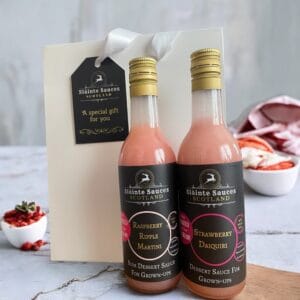 Cocktail inspired dessert sauce Gift Set - Raspberry Ripple Martini & Strawberry Daiquiri - Image 6