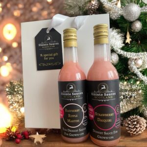 Cocktail inspired dessert sauce Gift Set - Raspberry Ripple Martini & Strawberry Daiquiri - Image 8